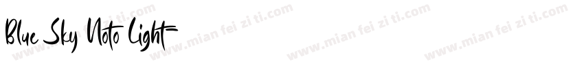Blue Sky Noto Light字体转换